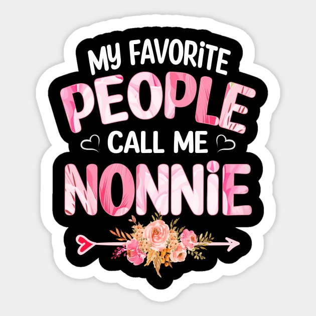 nonnie my favorite people call me nonnie Sticker by Bagshaw Gravity